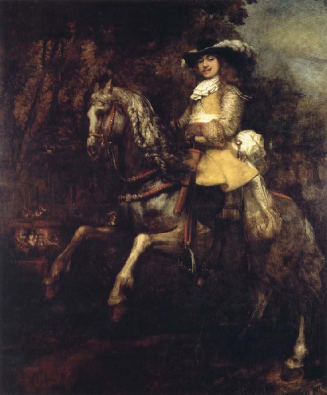 REMBRANDT Harmenszoon van Rijn Portrait of Frederik Rihel on Horseback